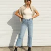 Richer Poorer Tops>Recycled Rib Tank Bone
