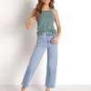 Richer Poorer Tops>Rib Tank Blue Spruce