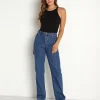 Rollas Pants>Classic Straight Jean Beverly Blue