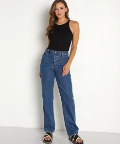 Rollas Pants>Classic Straight Jean Beverly Blue
