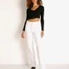 Rollas Pants>Classic Straight Jean Vintage White