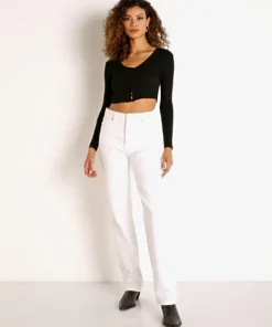 Rollas Pants>Classic Straight Jean Vintage White