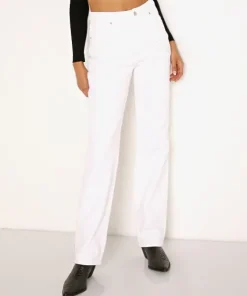 Rollas Pants>Classic Straight Jean Vintage White
