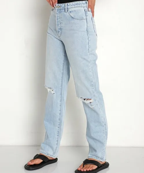 Rollas Pants>Classic Straight Jean Courtney Worn