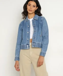 Rollas Jackets>Denim Jacket Western Western Blue