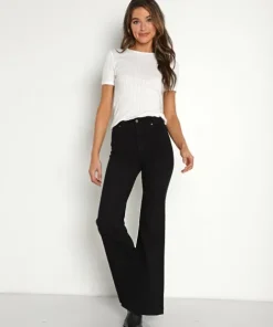 Rollas Pants>Eastcoast Flare Galactic Black