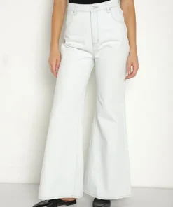 Rollas Pants>Elle Super Flare Bleach Blue