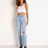 Rollas Pants>Original Straight Leg Jean City Worn