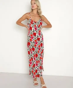 Rollas Dresses>Shelley Rambling Floral White Floral