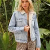 Rollas Jackets>Sherpa Jacket Stella Blue