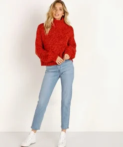 Rue Stiic Knits | Tops>Bungalow Sweater Knit Red Mix