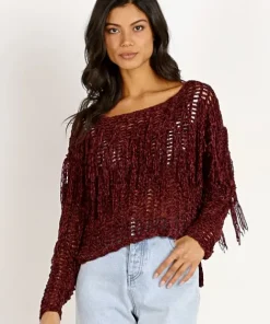 Sage The Label Knits>Cecilia Sweater Wine