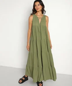 9seed Cover Ups | Dresses>Lighthouse Maxi Dress Hunter