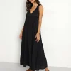 9seed Cover Ups | Dresses>Lighthouse Maxi Dress Black