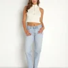 Show Me Your Mumu Tops>Charlie Zip Top Cream Rib Knit