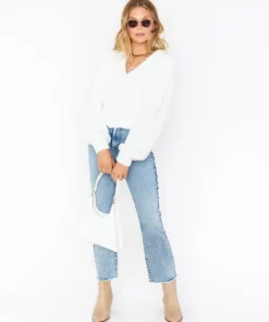Show Me Your Mumu Knits>Clemmie Cardi White