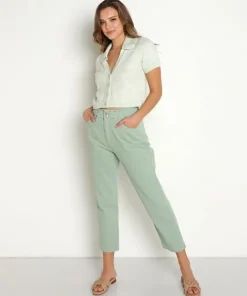 Show Me Your Mumu Pants>Emilia Mom Jeans Sage Denim