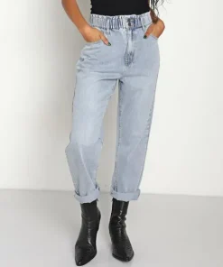 Show Me Your Mumu Pants>Emilia Mom Jean Blue Falls