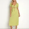 Show Me Your Mumu Dresses>Gabrielle Tie Dress Pear Green