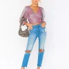 Show Me Your Mumu Tops>Joplin Top Cheetah Organza