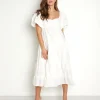 Show Me Your Mumu Dresses>Odette Midi Dress White