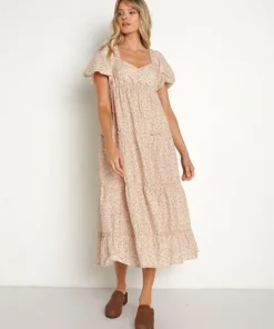 Show Me Your Mumu Dresses>Odette Midi Dress Ditsy Daisy