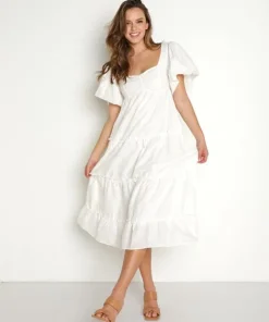 Show Me Your Mumu Dresses>Odette Midi Dress White