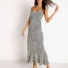 Show Me Your Mumu Dresses>Uptown Slip Dress Black Petite Cheetah