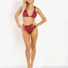 For Love & Lemons Bras>SKIVVIES by For Love & Lemons Edith Lace Bralette Boredeaux