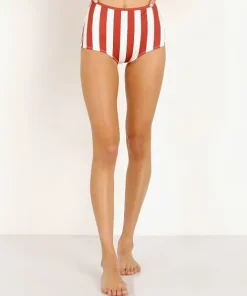 Solid & Striped Bikinis>Solid & Striped The Brigitte Bikini Bottom Raid Cream Stripe
