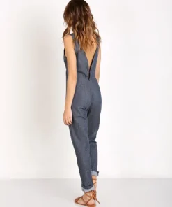 Solid & Striped Rompers>Solid & Striped The Jumpsuit Indigo