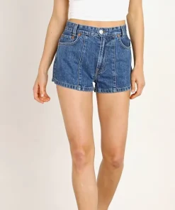 Solid & Striped Shorts>Solid & Striped x RE/DONE The Venice Button Pin Tuck Short 70'S