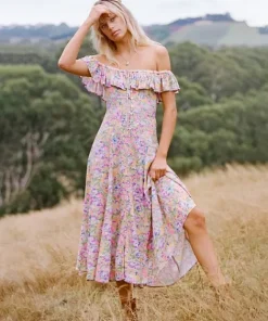 Spell Dresses>Dolly Off-Shoulder Sundress Popsicle