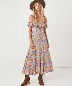 Spell Dresses>Dolly Off-Shoulder Sundress Popsicle