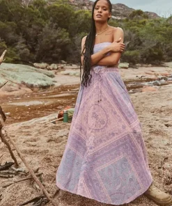 Spell Skirts>Farrah Half Moon Skirt Lilac