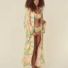 Spell Kimonos>Havana Maxi Robe Tropical