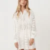 Spell Tops>Lottie Oversized Shirt White