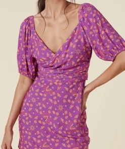 Spell Dresses>Madame Peacock Sweetheart Mini Dress Boysenberry