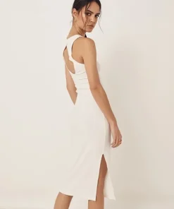 Spell Dresses>Mazzy Rib Singlet Dress Cream