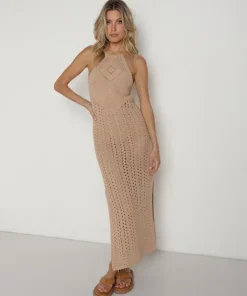 Spell Dresses>Mirage Midi Dress Walnut