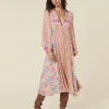 Spell Dresses>Mossy Patchwork Boho Dress Spring Garden
