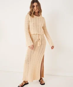 Spell Skirts>Road to Paradise Knit Skirt Wheat