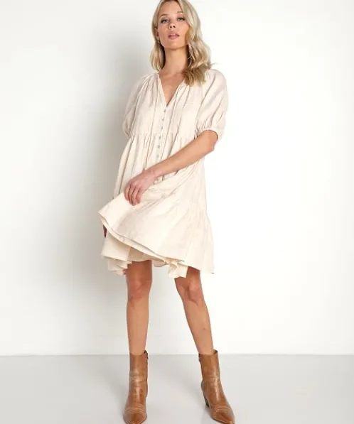 Spell Dresses>Sunday Linen Mini Almond