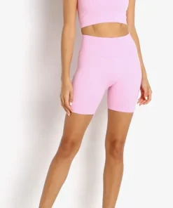 Spiritual Gangster Bottoms>High Waist Biker Short Paradise Pink