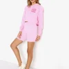 Spiritual Gangster Knits>Luna Crop Hoodie Paradise Pink