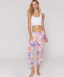 Spiritual Gangster Pants>Perfect Sweatpant Purple Sherbert Tie Dye