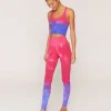 Spiritual Gangster Bottoms>Self Love Legging Watermelon Purple Tie Dye