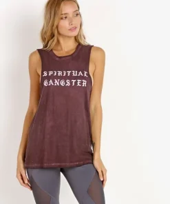Spiritual Gangster Tops>SG Old English Rocker Tank