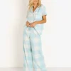 Splendid Pj Sets>Notch Collar PJ Set Sea Angel Buffalo Plaid