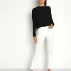 SPLITS59 Bottoms>Icon Mid Rise Pant Supplex 7/8 White